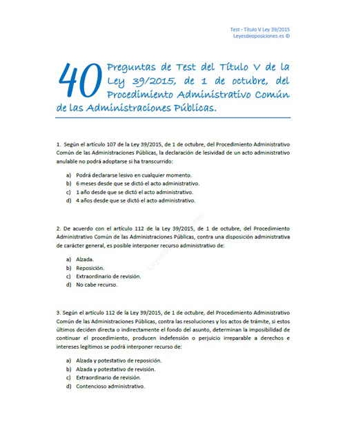 test ley 39/2015 test ley 39/2015
