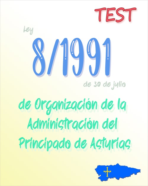 test de la Ley 8/1991, de 30 de julio Asturias