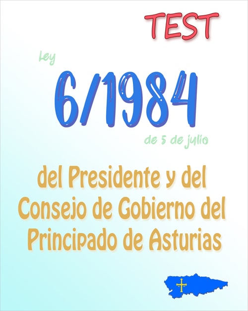 test de la Ley 6/1984-Asturias