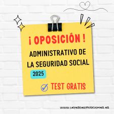 Oposición administrativo seguridad social