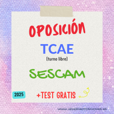OPOSICIÓN tcae auxiliar enfermeria SESCAM – 2025