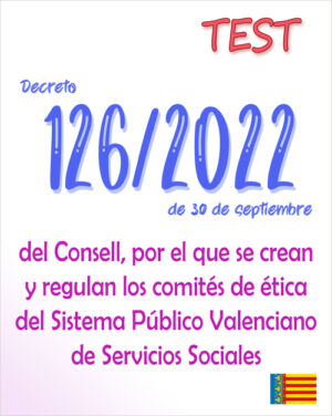 test decreto 126/2022 Consell